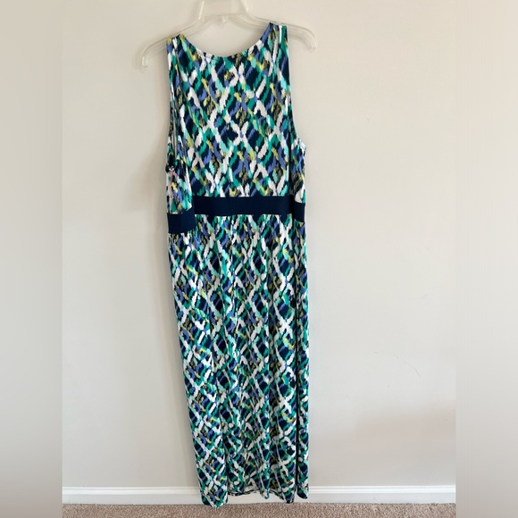 Blue/Green Maxi Sundress - Picture 12 of 13